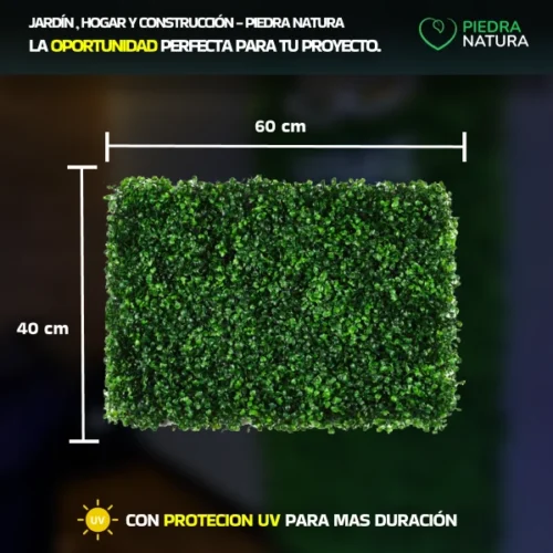 Pasto Sintetico Tipo Trebol Pared Decorativo